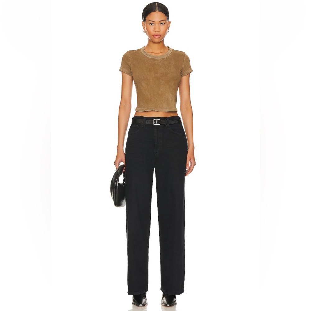 NWT Low Slung Agolde Baggy Jean in Crushed